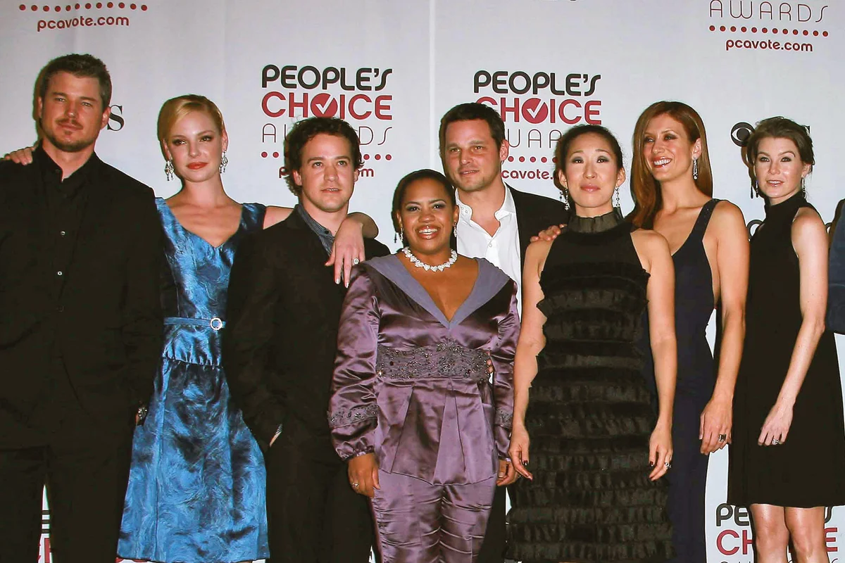 Cast of "Grey's Anatomy" in the press room at The 33rd Annual People's Choice Awards. Shrine Auditorium, Los Angeles, CA. 01-09-07