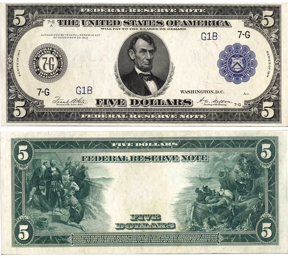 $5 1914 Federal Reserve Note