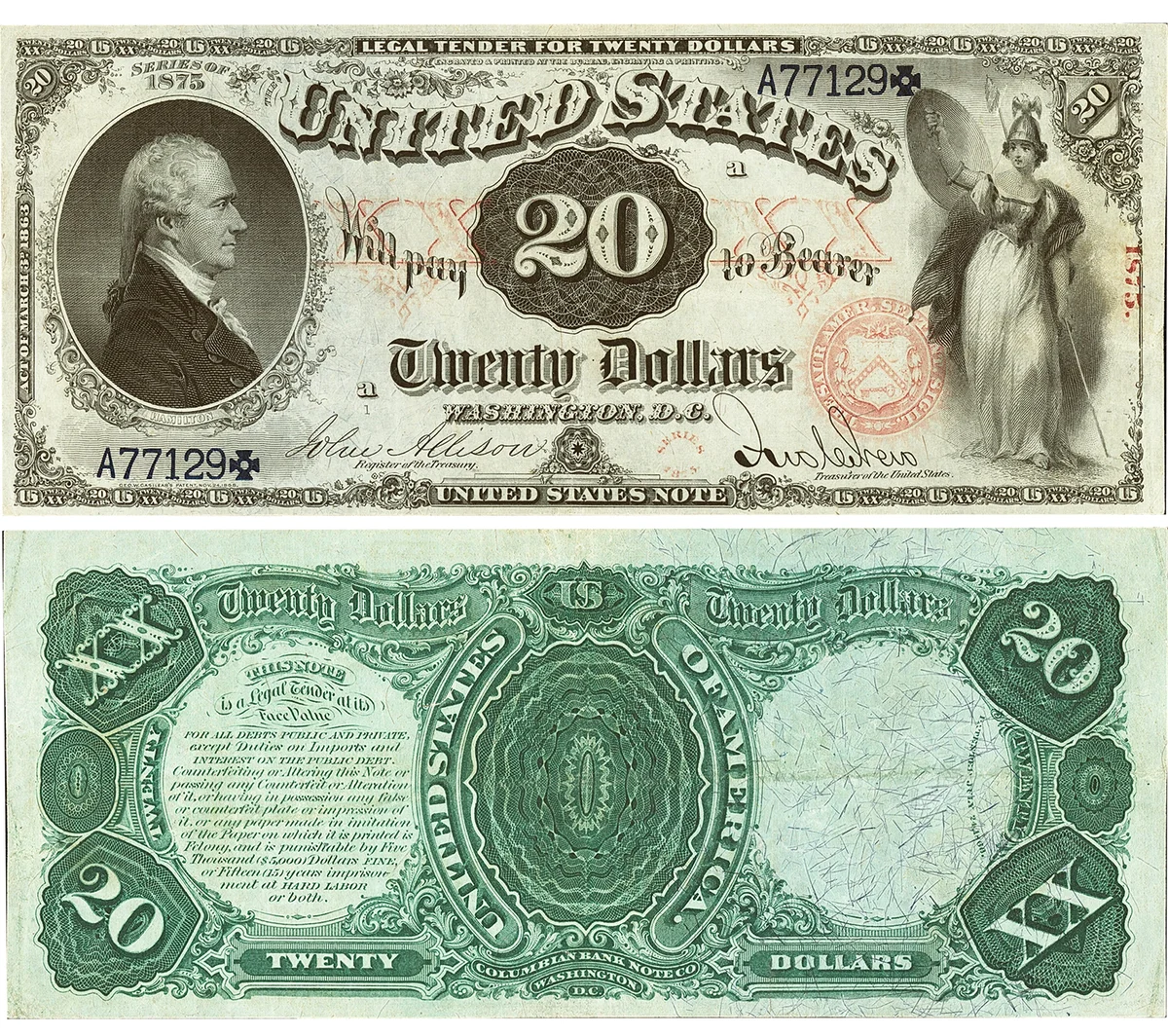 1875 Legal Tender Note