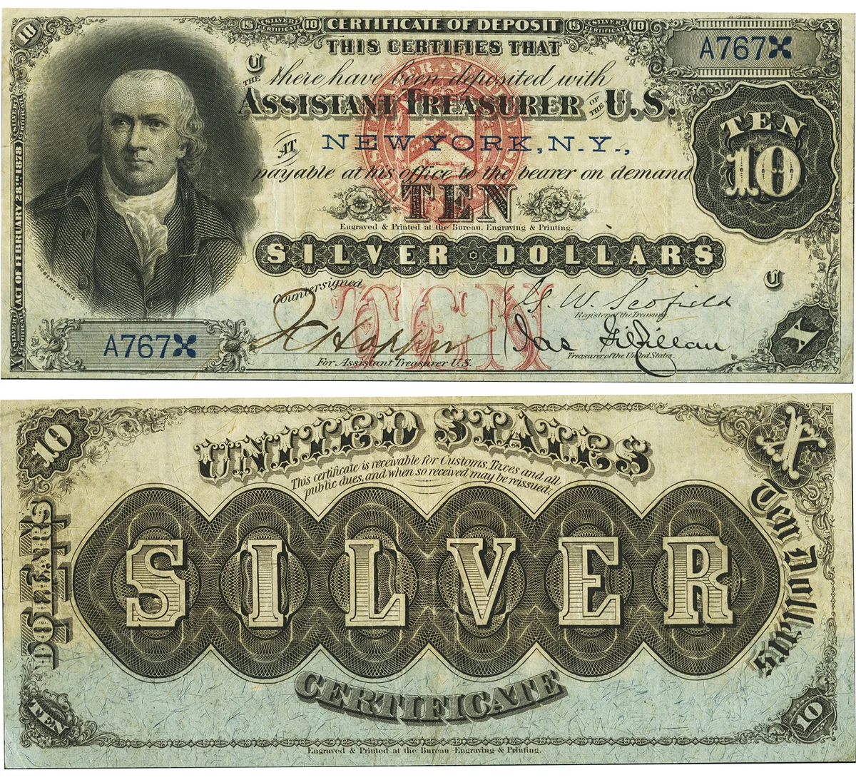 $10 1878 Silver Certificate