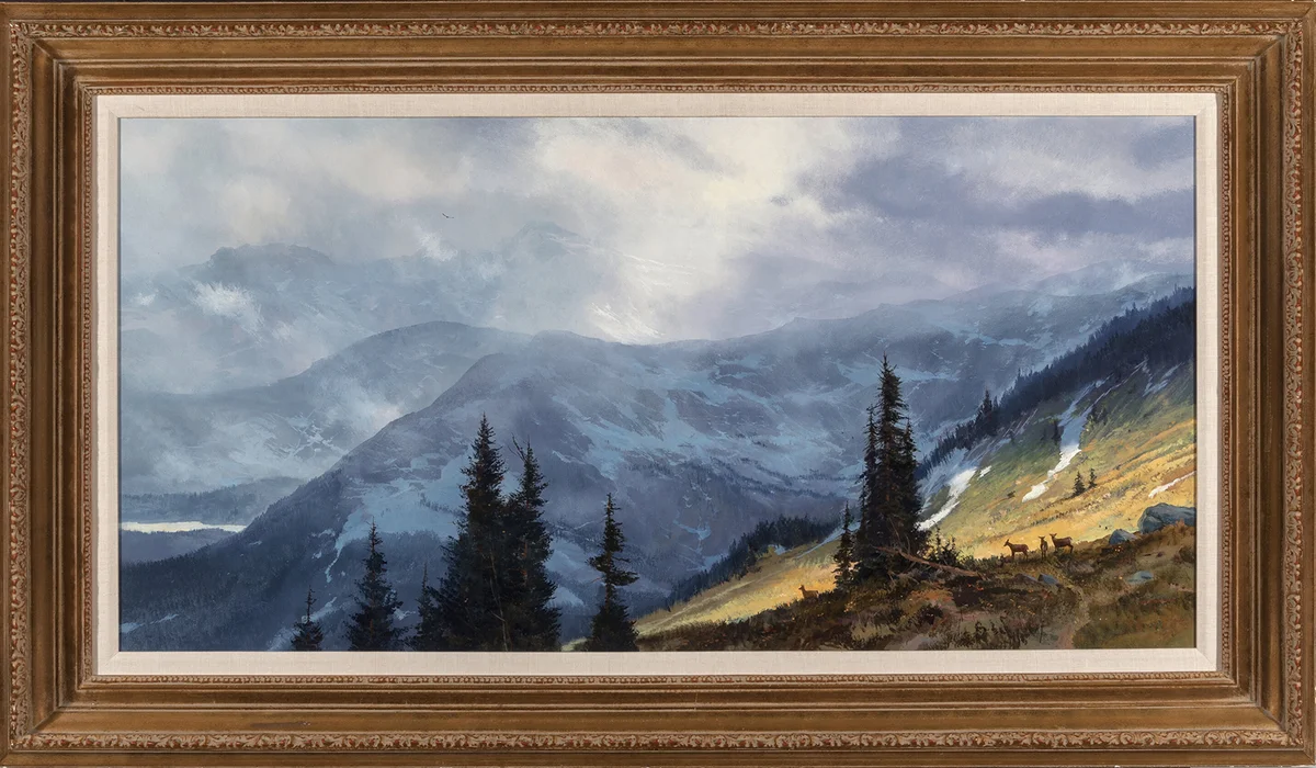 Thomas Kinkade III (American, 1958-2012). High Meadow, 1983