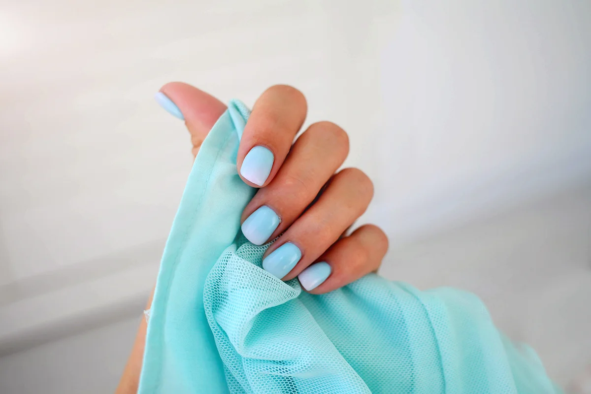 Female hands with a beautiful gentle manicure