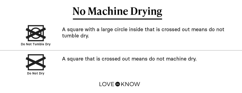 No Machine Drying