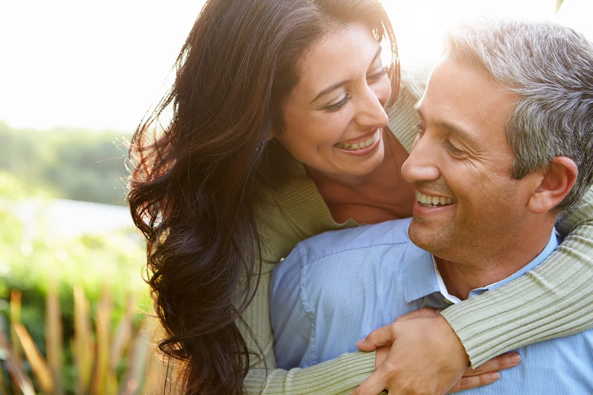 Loving Couple In Countryside