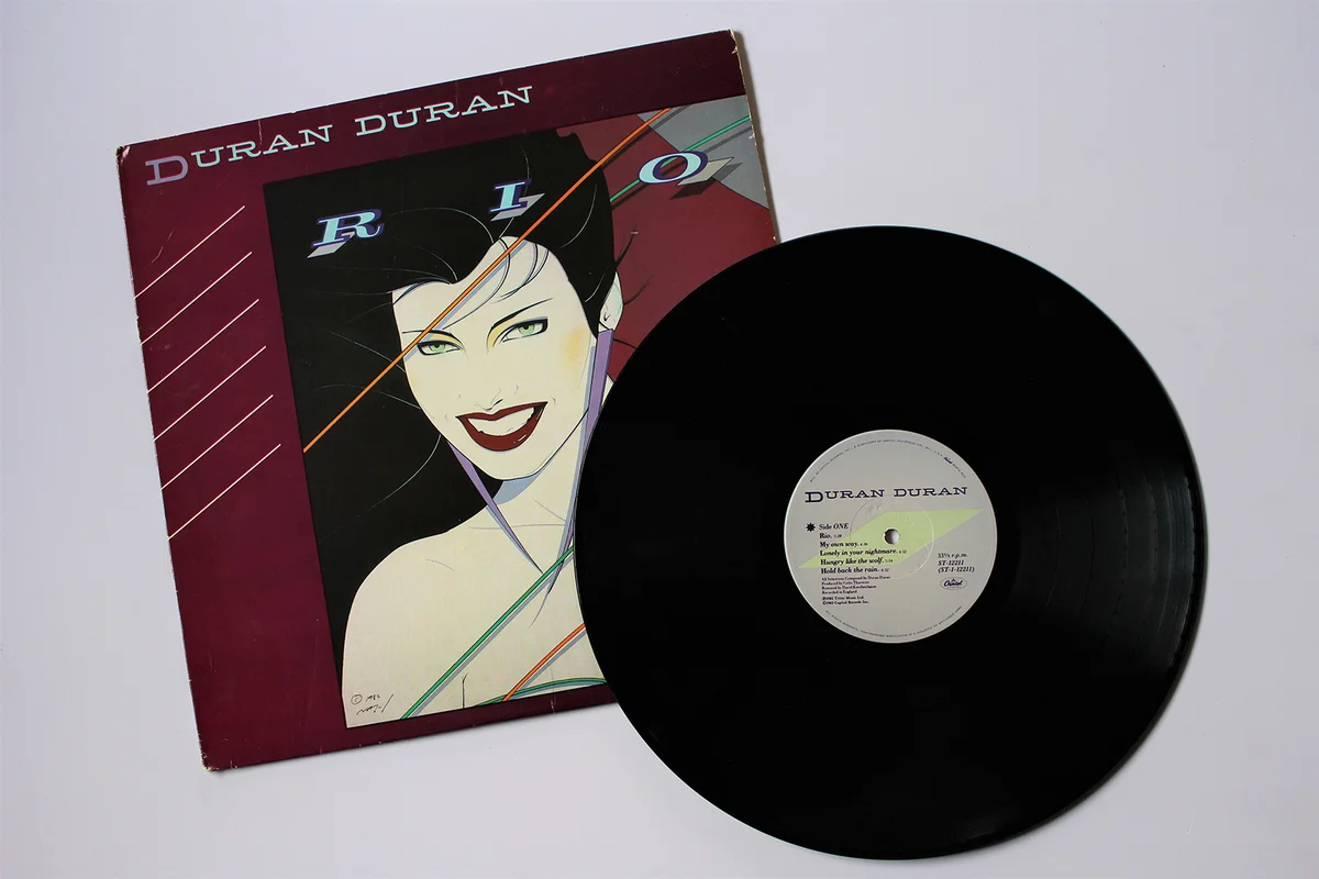 Duran Duran music album on vinyl record
