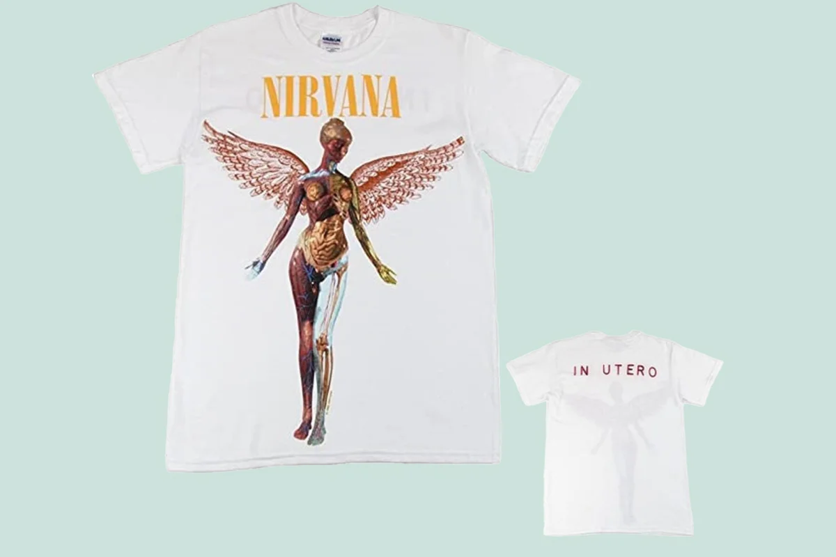 Vintage Nirvana 1993 In Utero World Tour T-Shirt