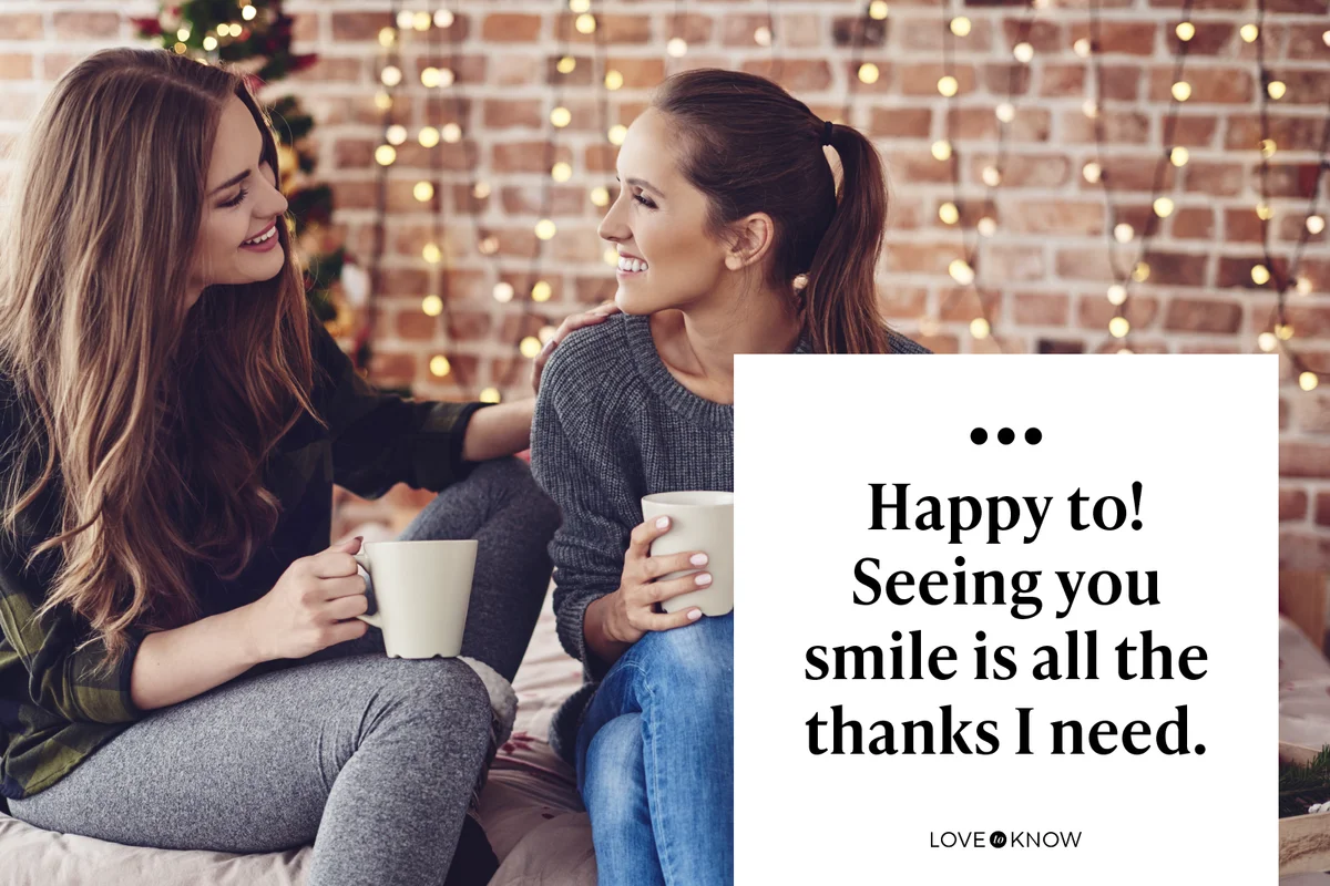 Happy to! Seeing you smile is all the thanks I need.
