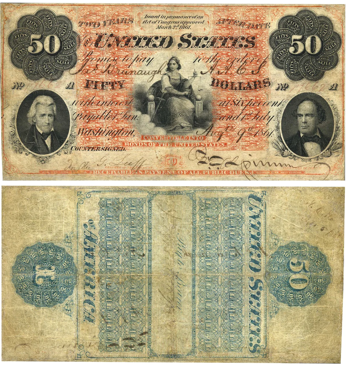 1861 Interest Bearing Note