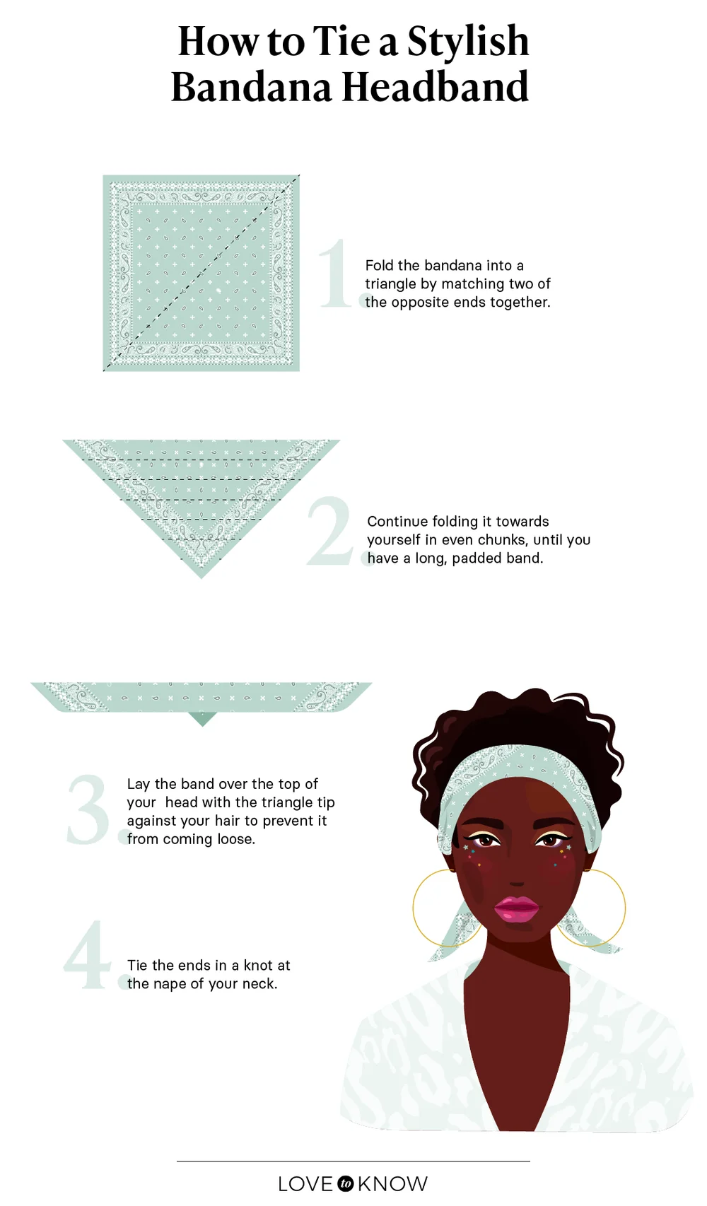 How to Tie a Stylish Bandana Headband