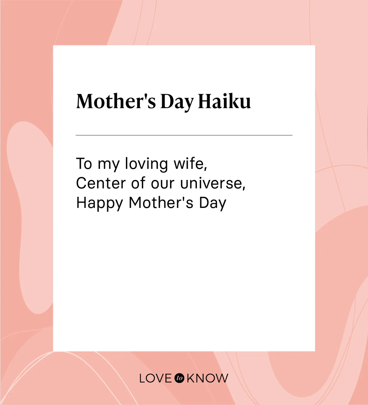 Mother's Day Haiku