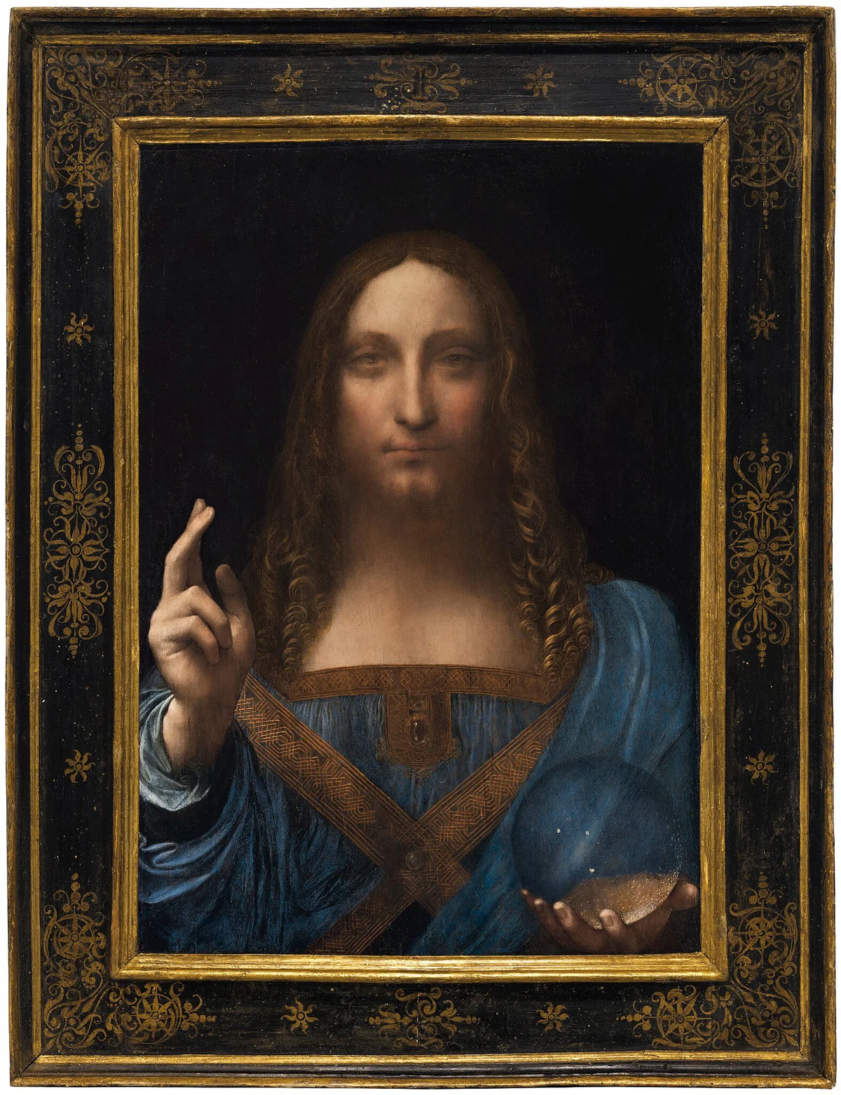 Leonardo da Vinci or Boltraffio (attrib) Salvator Mundi circa 1500