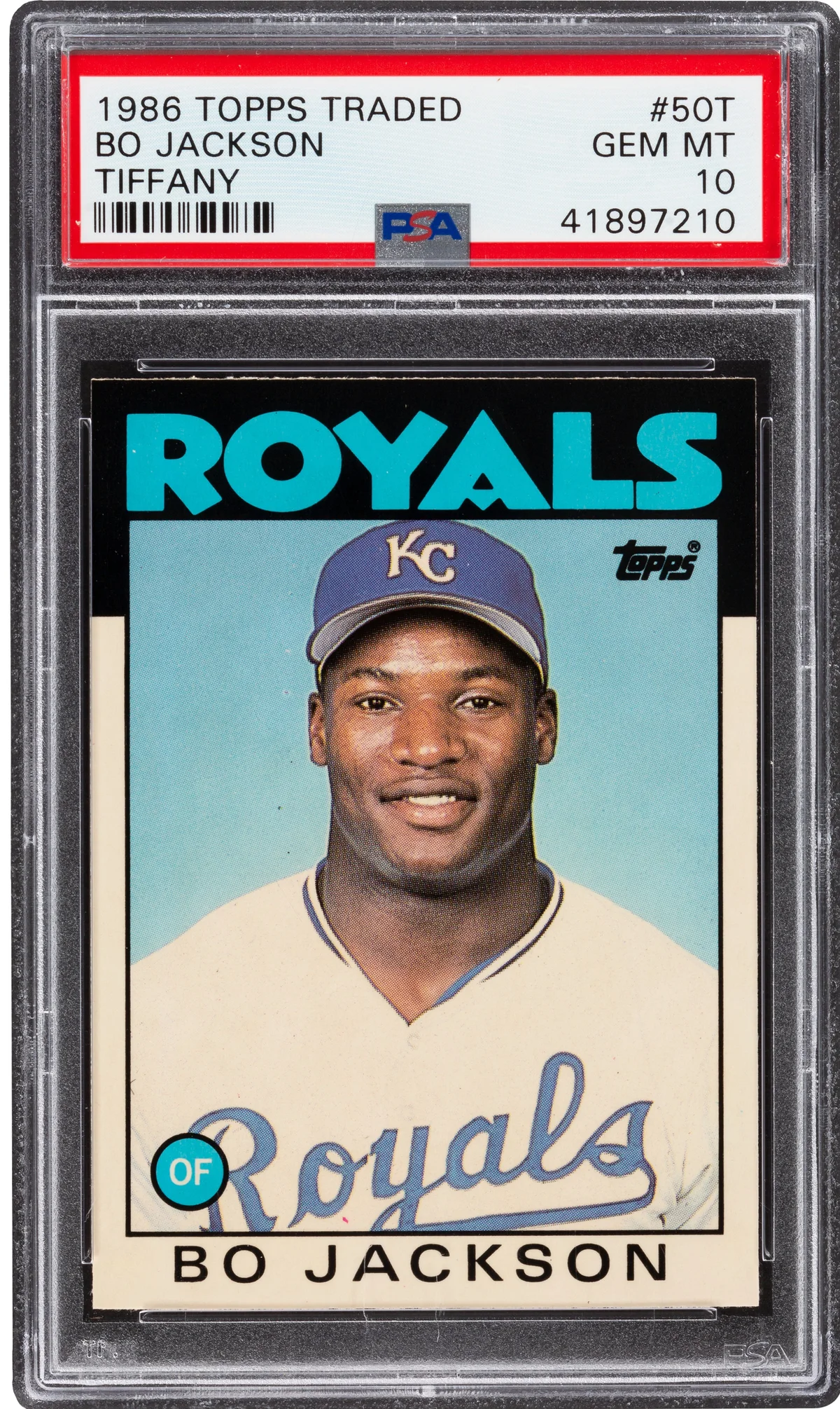 1986 Topps Traded Tiffany Bo Jackson #50T PSA Gem Mint