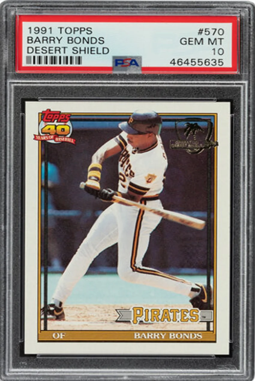 1991 Topps Desert Shield Barry Bonds #570