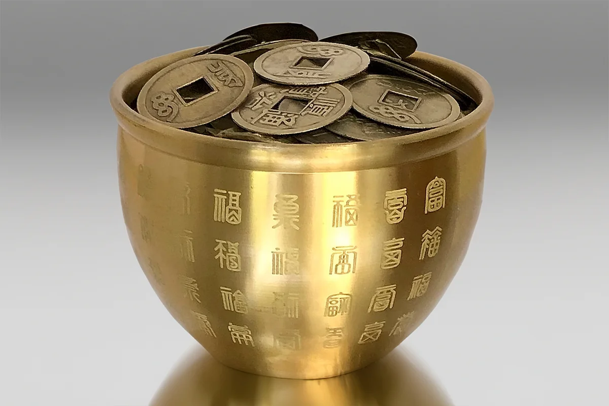 Feng Shui Money Pot, Wealth Bowl for Prosperity and good fortune