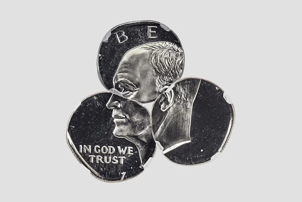 Undated Three-Piece "Clover Leaf" Eisenhower Dollar