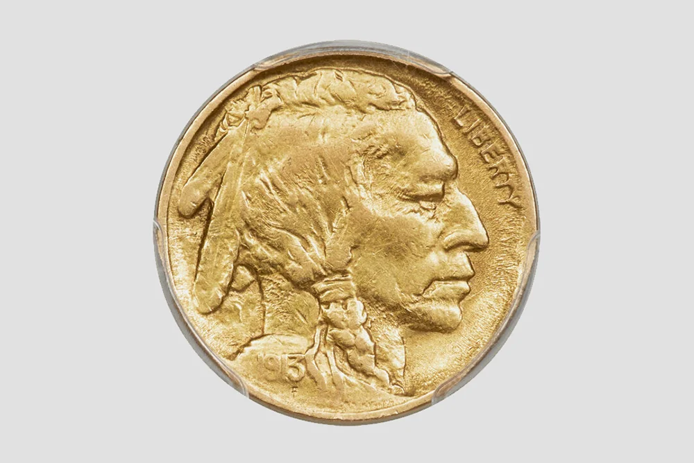 1913 5C Type Two Buffalo Nickel