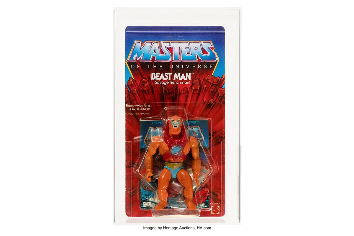 Masters of the Universe Beast Man AFA NM+ 85 (C80/B85/F85) 8-Back/Series 1 With Warranty (Mattel, 1982)