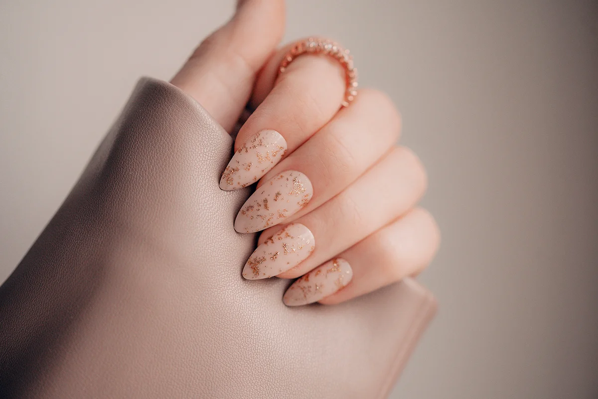 Beautiful art manicure design nails.