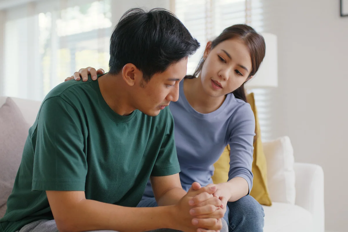 couple talking