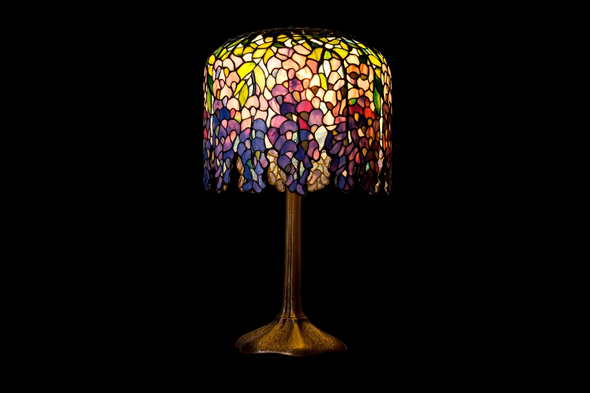 Bedside Lamps, Pony Wisteria, Tiffany Lamp