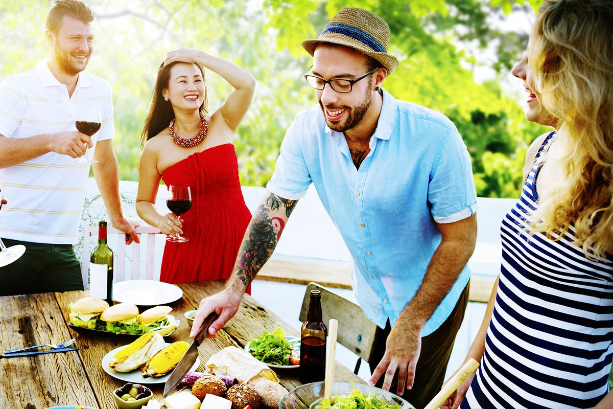 Friend garden party