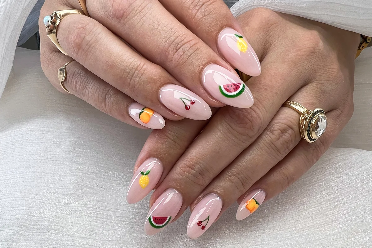 Sweet Citrus Delight Nail Set