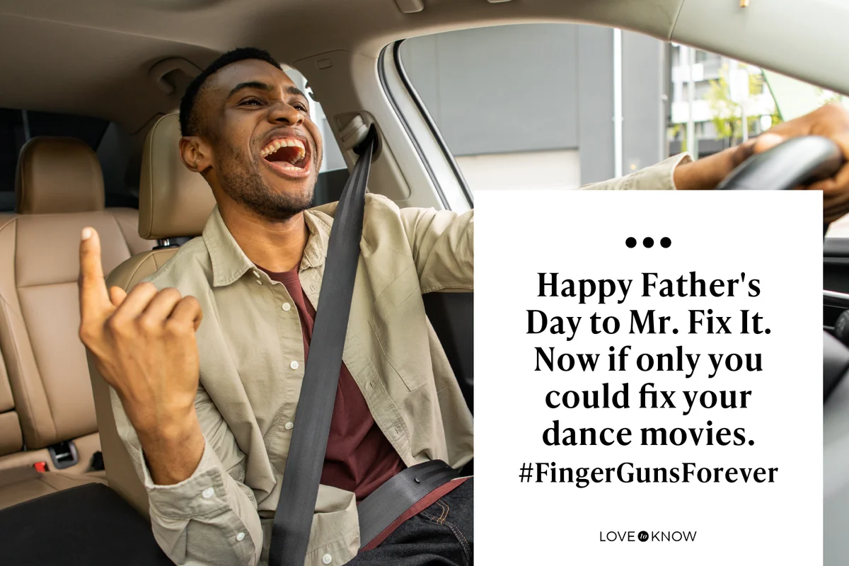 Happy Father's Day to Mr. Fix It. Now if only you could fix your dance movies. #FingerGunsForever