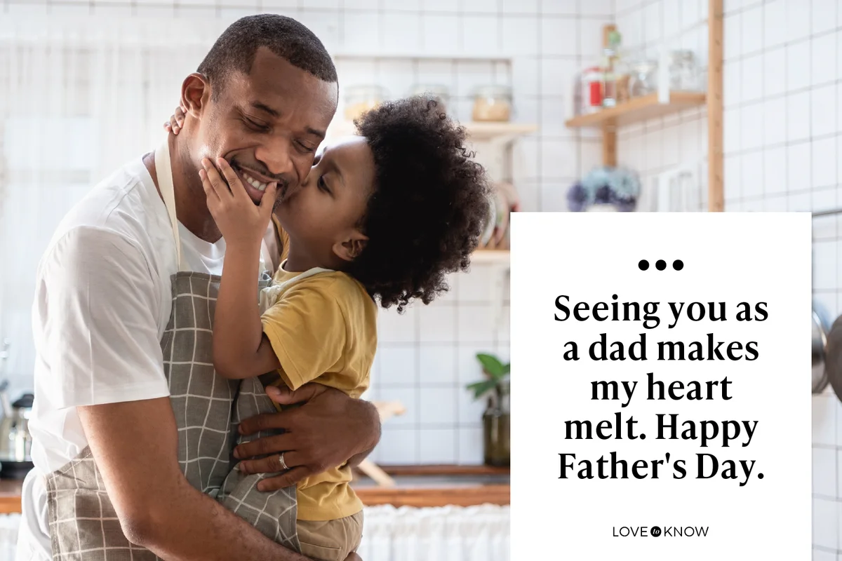 Seeing you as a dad makes my heart melt. Happy Father's Day.