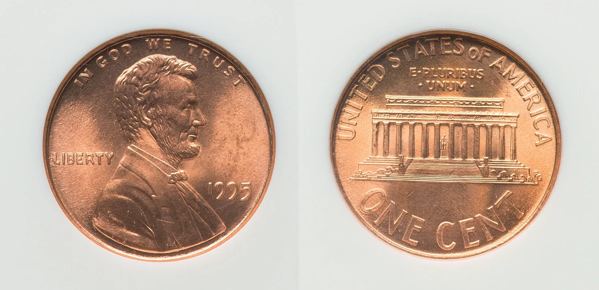 1995 1C Doubled Die Obverse