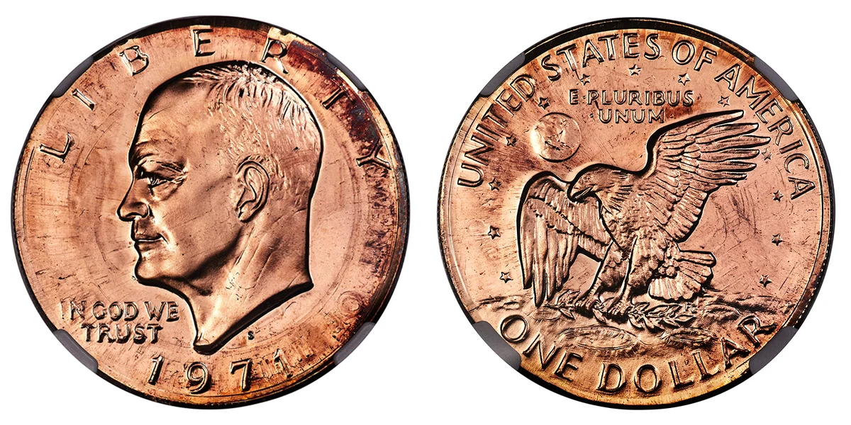 1971-S Eisenhower Dollar Struck on San Francisco Assay Office Medal