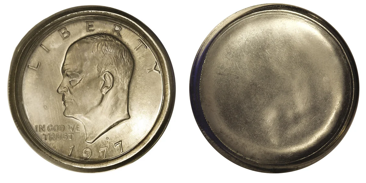1977-D Eisenhower Dollar Obverse Die Cap