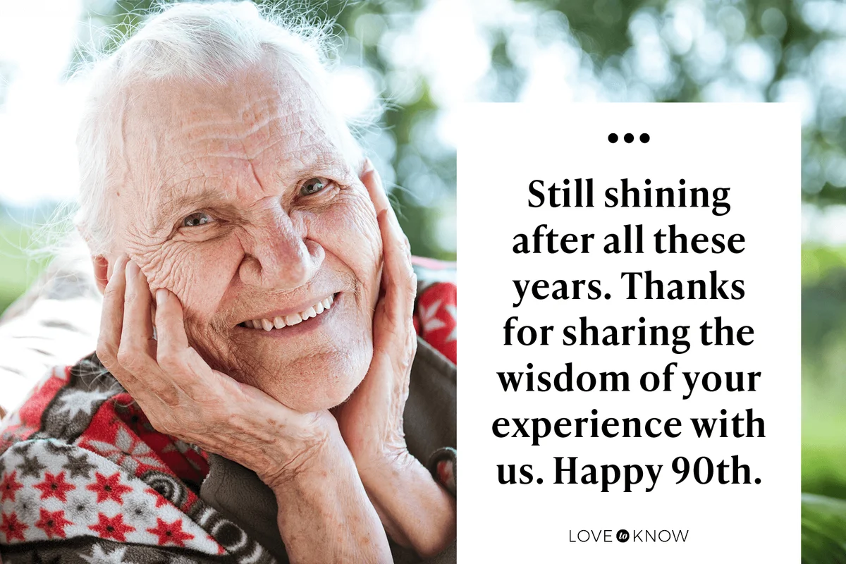 Still shining after all these years. Thanks for sharing the wisdom of your experience with us. Happy 90th.