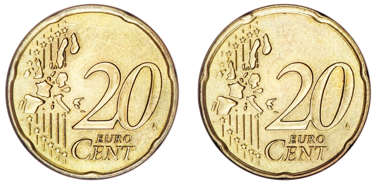 French 20 Euro Cents Reverse Mule