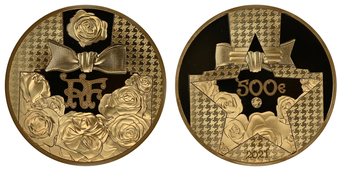 Republic gold Proof "Dior" 500 Euro