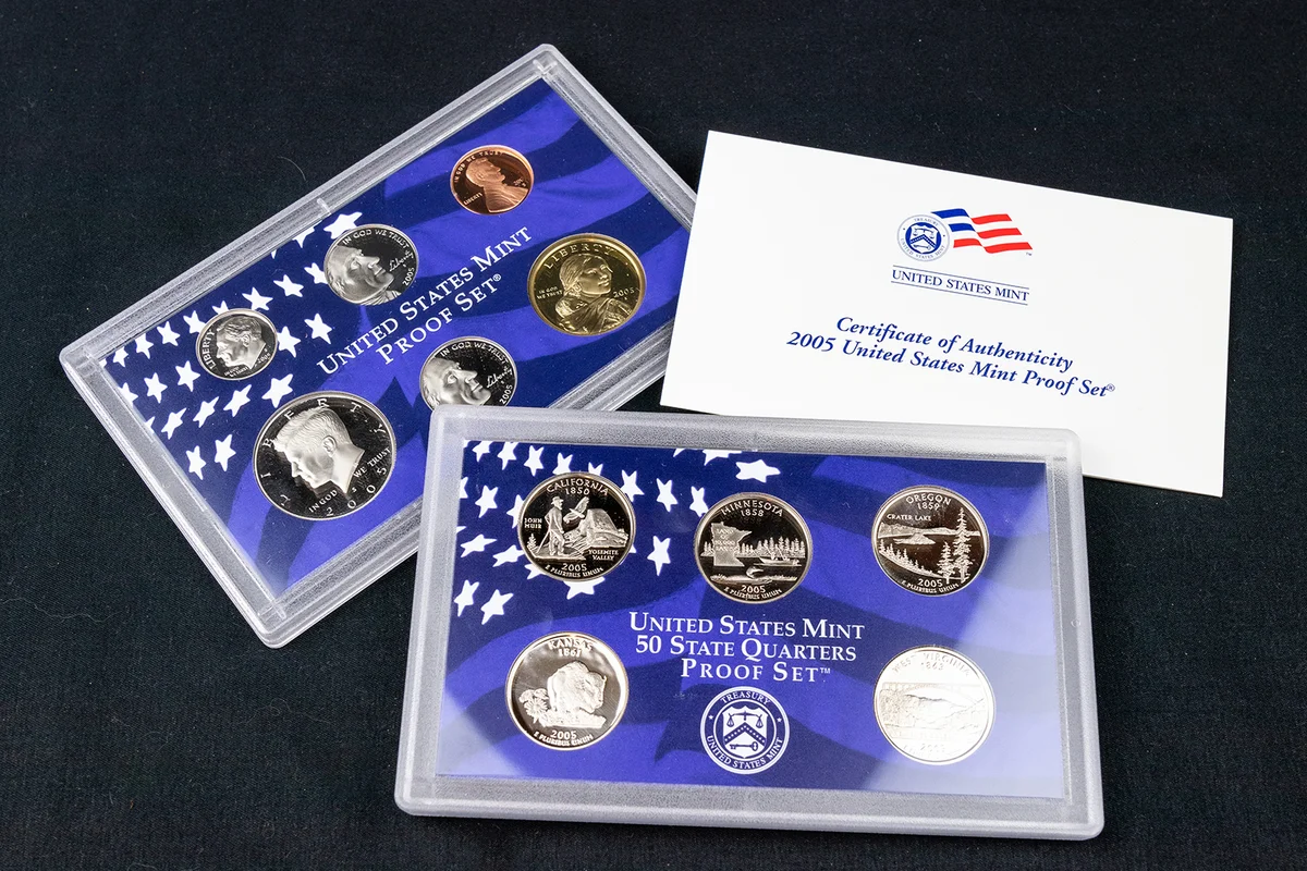 US Mint Proof Set with Proof Quarters