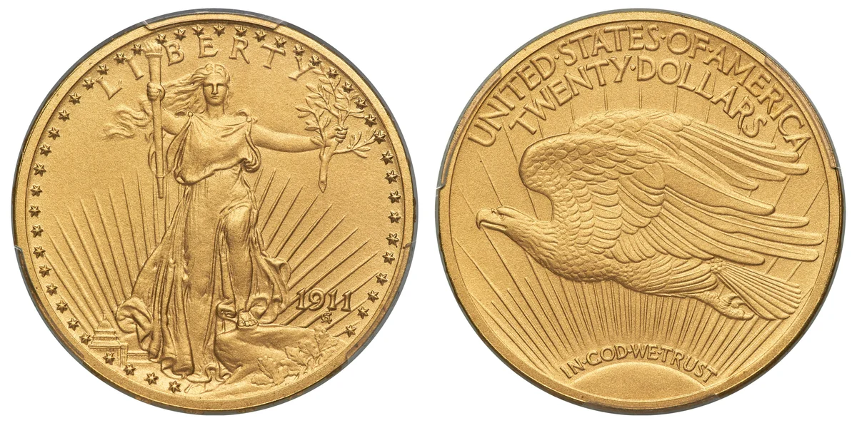 1911 Four-Piece Matte Gold Coin Proof Set