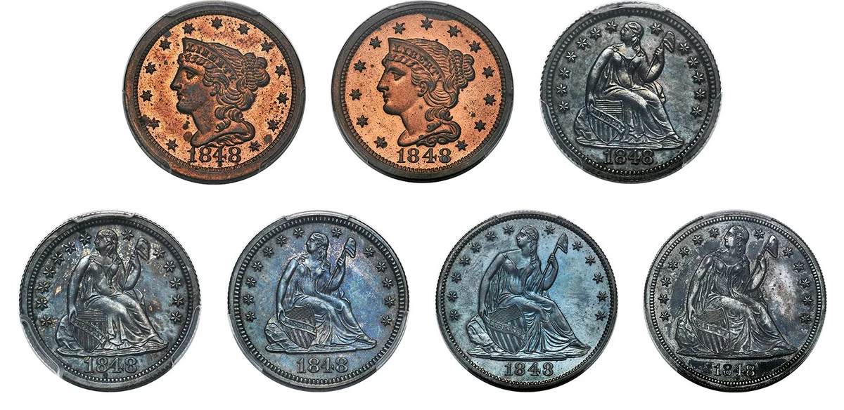 1848 Seven-Piece Proof Set