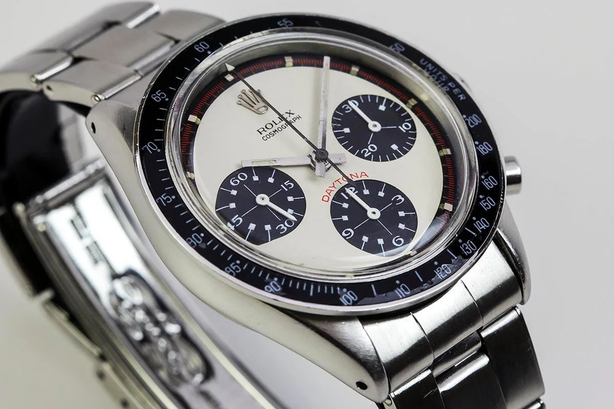 Miami, FL, USA March 25, 2023 Rolex Daytona Paul Newman Ref 6241 1968 showing the dial