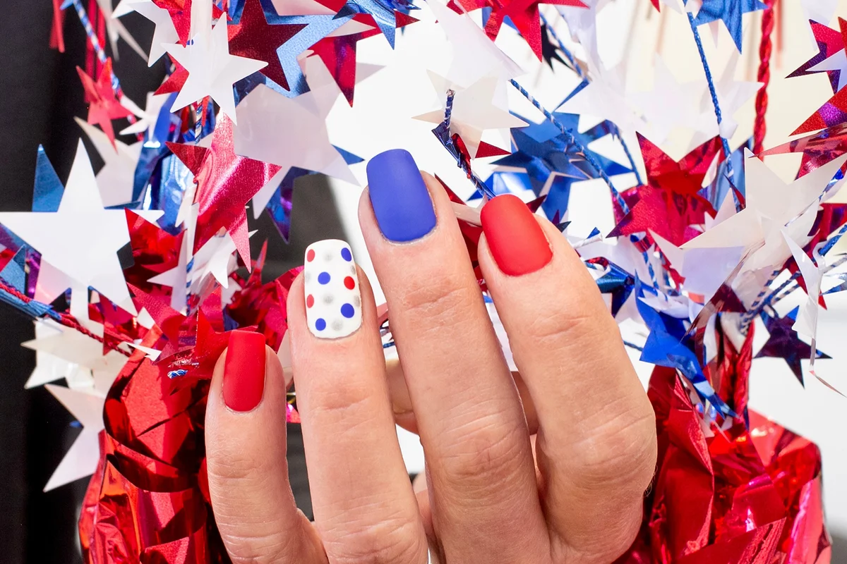 Fourth of July Nail Art Design