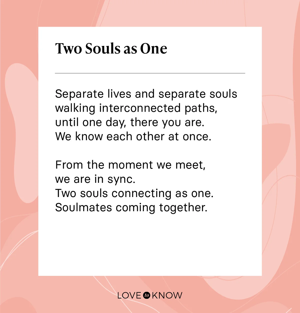 Two Souls as One
by Karen Frazier