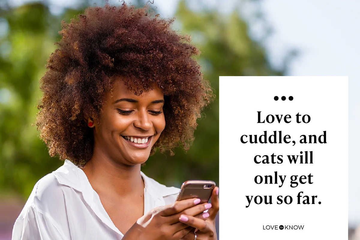 Love to cuddle, and cats will only get you so far.