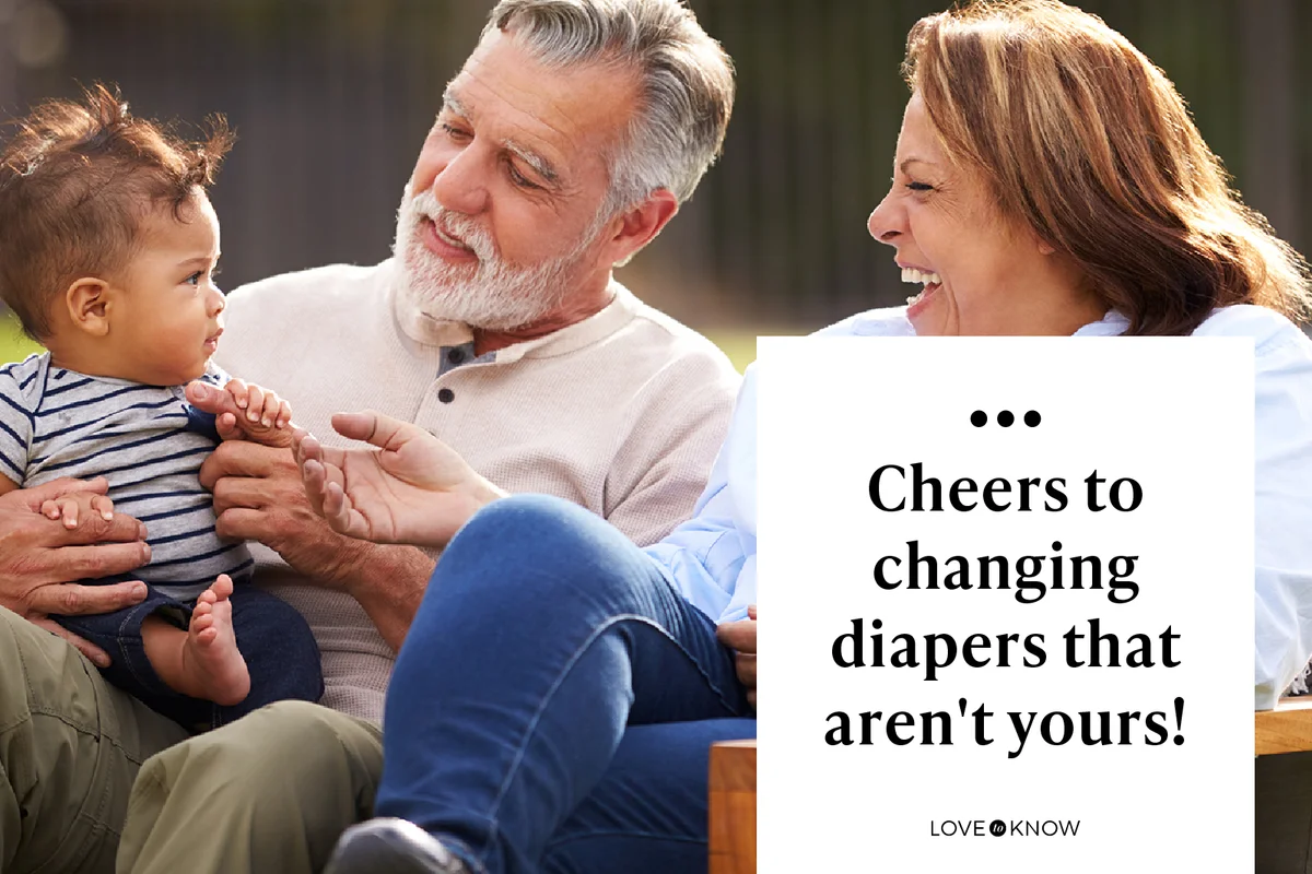Cheers to changing diapers that aren't yours!