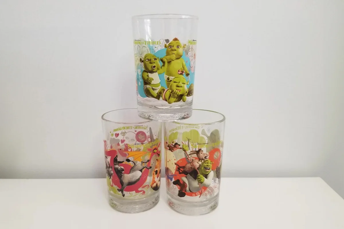 McDonalds Shrek Three Collector Glasses