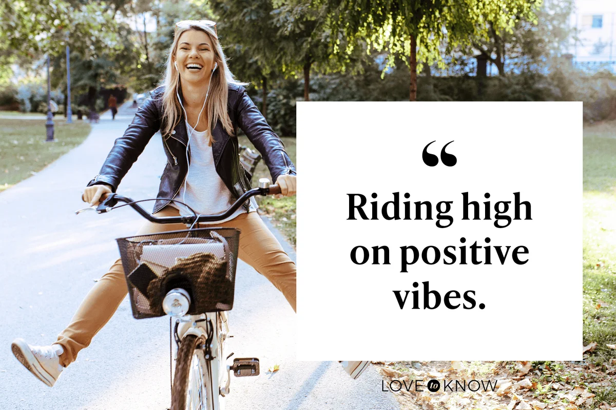 Riding high on positive vibes.