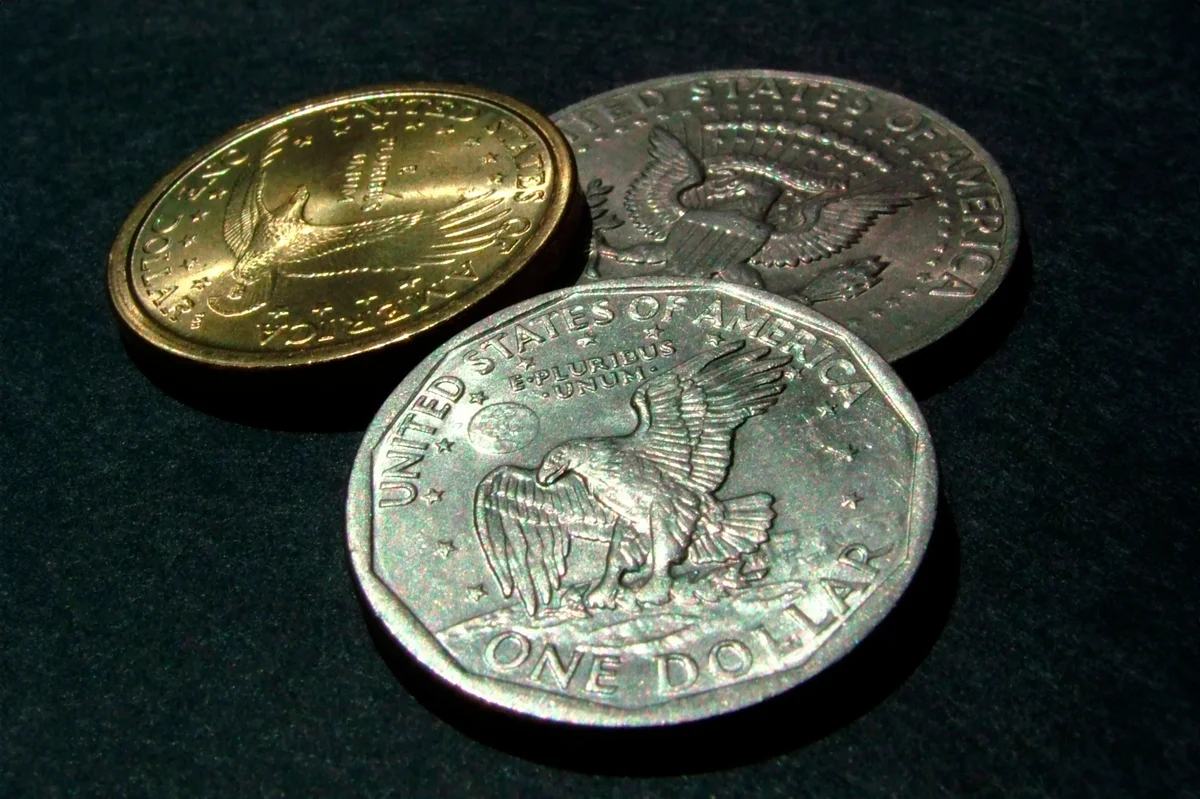 old Dollar coins