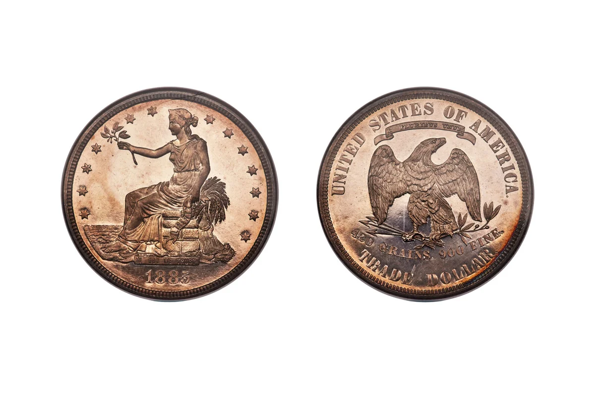 Trade dollar with the Goddess Liberty