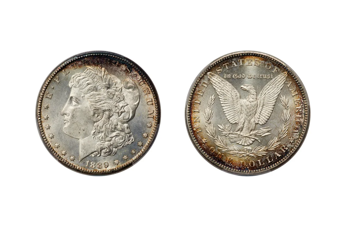 Morgan Silver dollar with the Goddess Liberty