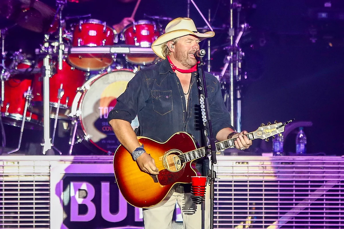 FLORENCE, AZ-APR 8: Country singer Toby Keith performs in concert at Country Thunder Arizona on April 8, 2018 in Florence, Arizona