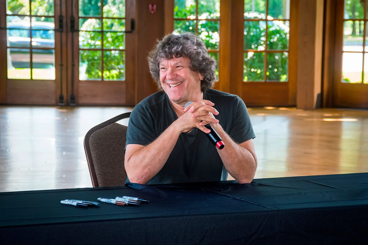 BETHEL, NEW YORK - August 13 - Michael Lang, author, concert promoter and co organizer of the 1969 Woodstock concert at the Museum at Bethel Woods