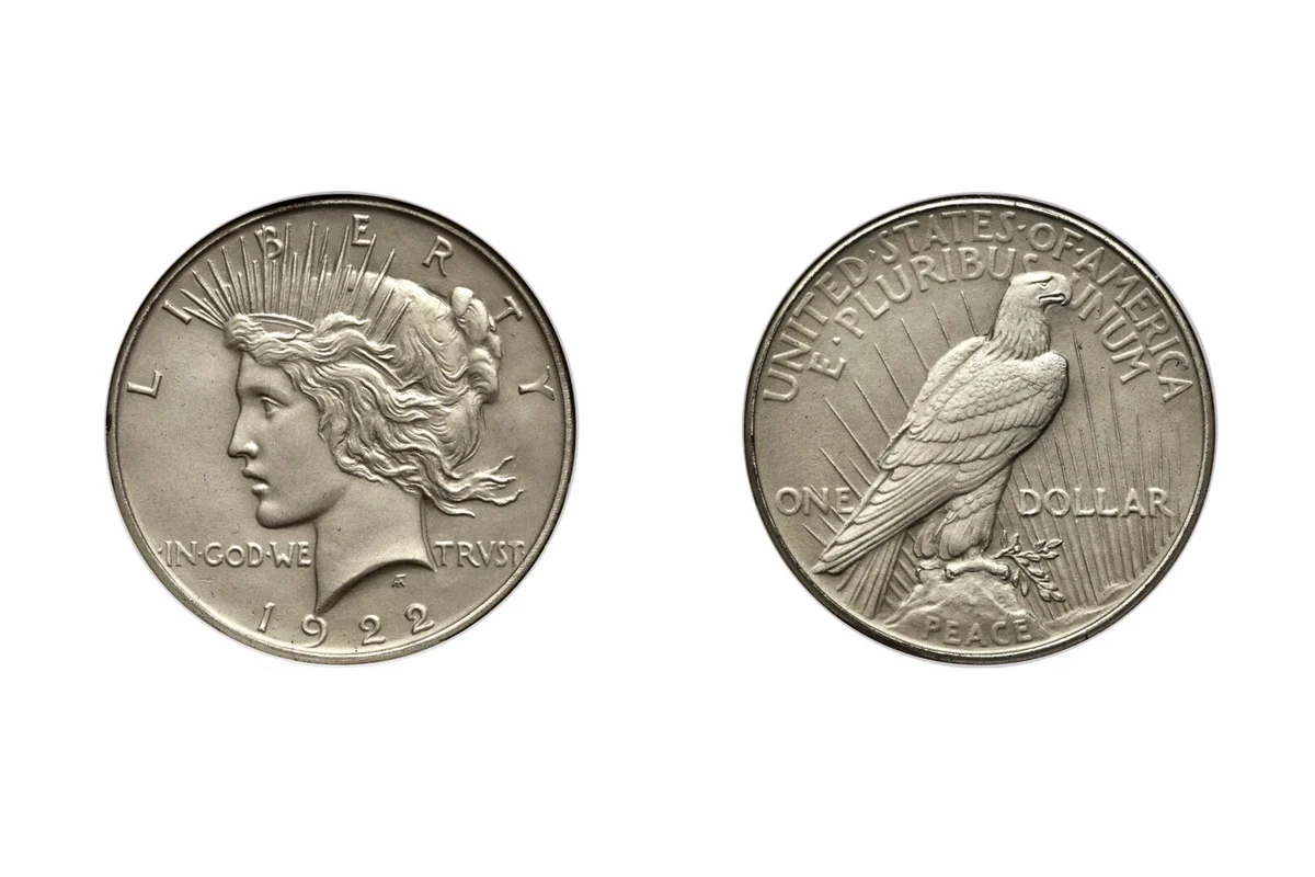1922 Peace dollar low relief proof